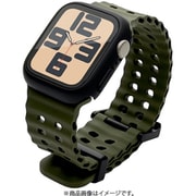 Apple Watch 38/40/41/Series10 42mm用 シリコンバンド カーキ RBLAW4007KH
