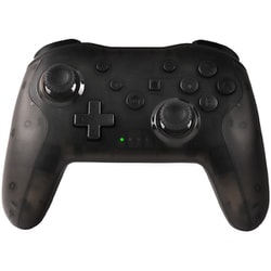 HELEC PAD ALTAIR FOR SWITCH スケルトンブラック PC/Switch用 ワイヤレスコントローラー アルタイル 自動連射 ターボ ジャイロ 軽量 無線/有線 HEL-103-22-BLACK
