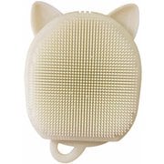 ボディブラシ koora Body Brush Cat シリコンブラシ アイボリー R04-1100