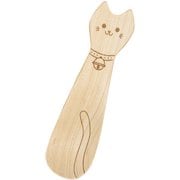 スプーン 10cm 動物スプーン 木製 ネコ MACA30HM-CA