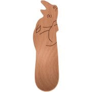 スプーン 11cm 絶滅危惧種の動物スプーン 木製 クロサイ MESBRS28BE-BR