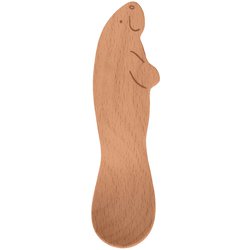 スプーン 11cm 絶滅危惧種の動物スプーン 木製 マナティー MESMNS28BE-MN