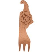 フォーク 11cm 絶滅危惧種の動物フォーク 木製 オランウータン MESOUF25BE-OU