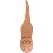 スプーン 11cm 絶滅危惧種の動物スプーン 木製 コツメカワウソ MESSOS28BE-CO