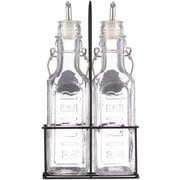 調味料入れ KILNER 300ml 2本セット OIL BOTTLES&METAL RACK 0025.092V