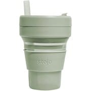 タンブラー stojo 470ml 折りたたみ 半透明 BIGGIE Jelly JellySage