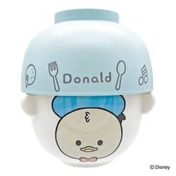 汁椀茶碗セット 9cm ゆるるん ディズニー 磁器 プラスチック ドナルドダック SAN4540-3