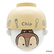 汁椀茶碗セット 9cm ゆるるん ディズニー 磁器 プラスチック チップ SAN4540-4