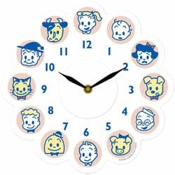 掛け時計 OSAMU GOODS ウォールクロックステッカー 貼り付け ピンク OSM-WC-01