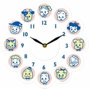 掛け時計 OSAMU GOODS ウォールクロックステッカー 貼り付け ピンク OSM-WC-01