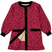 エプロン 吸湿発熱あったかかっぽうぎ 赤 Mサイズ×Lサイズ