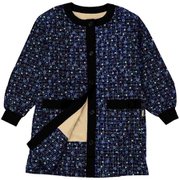 エプロン 吸湿発熱あったかかっぽうぎ 紺 LLサイズ×3Lサイズ