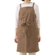 エプロン atelier Nuuit ウォッシュドコットン クロスエプロン ブラウン 303011-5