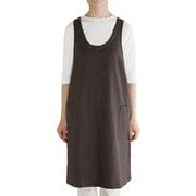 エプロン atelier Nuuit ホームウエアエプロン Aライン チャコール 314011-2