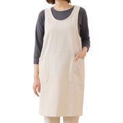 エプロン atelier Nuuit ウォッシュドコットン クロスオーバー ナチュラル 303041-8