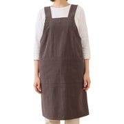 エプロン atelier Nuuit ウォッシュドコットン Hタイプエプロン ブラック 303061-1