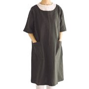 エプロン atelier Nuuit ドルマンスリーブワンピース チャコール 320021-2