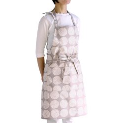 エプロン atelier Nuuit プリント ショートエプロン グレージュ 132011-1