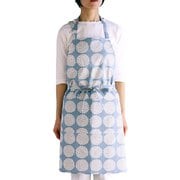 エプロン atelier Nuuit プリント ショートエプロン サックス 132011-3