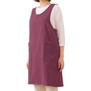 エプロン atelier Nuuit ウォッシュドコットン クロスオーバー パープル 303041-11