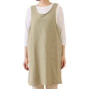 エプロン atelier Nuuit ウォッシュドコットン クロスオーバー ドライハーブ 303041-14