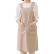エプロン atelier Nuuit ウォッシュドコットン Hタイプエプロン ライトグレー 303061-15