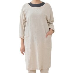 エプロン atelier Nuuit カッポウギ 七分袖 キナリ 315021-1