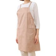 エプロン atelier Nuuit ツイル クロスエプロン グレーピンク 153011-4