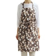 エプロン atelier Nuuit プリントショートエプロン ブラウン 155011-2