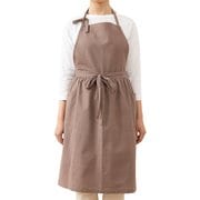 エプロン atelier Nuuit 綿麻ウエストギャザーエプロン グレー 331011-2