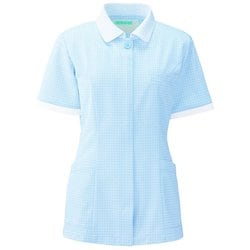 ジャケット半袖 L サックス 947-11