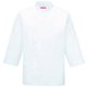 コックシャツ七分袖 L ホワイト APK210-10