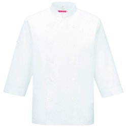 コックシャツ七分袖 3L ホワイト APK210-10