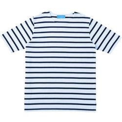 ボーダーTシャツ 3L ホワイト HM22-40