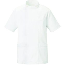 メンズジャケット半袖 3L ホワイト YW50-1