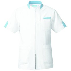 ジャケット半袖（男女兼用） SS サックス 248-21