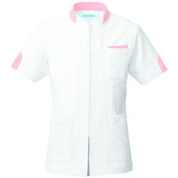 ジャケット半袖(男女兼用) LL ピンク 248-23