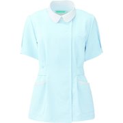 レディスジャケット半袖 LL サックス 279-21