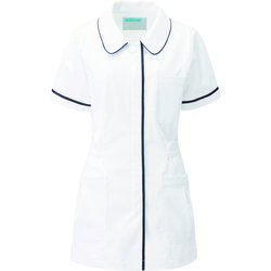 レディスジャケット半袖 3L ネイビー 086-28