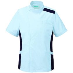 メンズジャケット半袖 L サックス 094-21