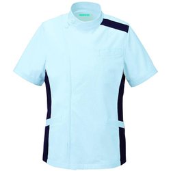 メンズジャケット半袖 3L サックス 094-21