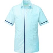 メンズジャケット半袖 M サックス 095-21