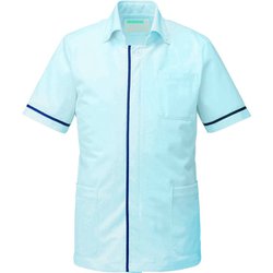 メンズジャケット半袖 3L サックス 095-21