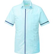 メンズジャケット半袖 3L サックス 095-21