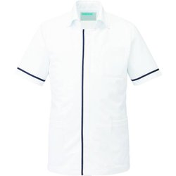 メンズジャケット半袖 M ネイビー 095-28