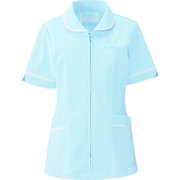 レディスジャケット半袖 S サックス 101-21