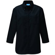 レディスシャツ LL ブラック 611-05