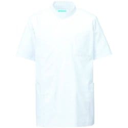 メンズ医務衣 半袖 3L ホワイト REP100-10