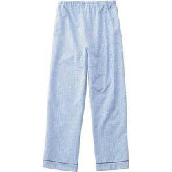 患者衣スラックス M ブルー 286-71