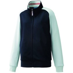 ジャージジャケット S ネイビー×グレー 243-18